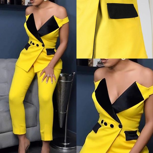 yellow mother of the bride suits off shoulder 2 pieces women prom evening formal wear tuxedos blazer for weddingjacket pants2447, Black;red
yellow mother of the bride suits off shoulder 2 pieces women prom evening formal wear tuxedos blazer for weddingjacket pants2447, Black;red
