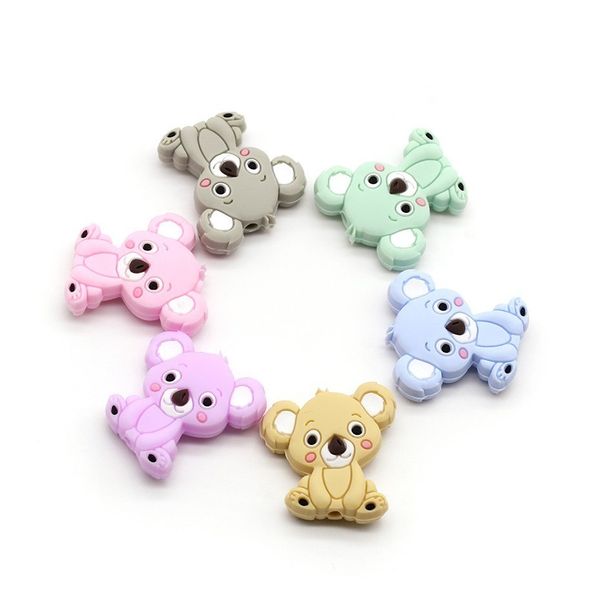 10pcs mini cute koala baby silicone teether pendant chew pacifier clips soother chain accessories teether toys christmas gifts 
10pcs mini cute koala baby silicone teether pendant chew pacifier clips soother chain accessories teether toys christmas gifts