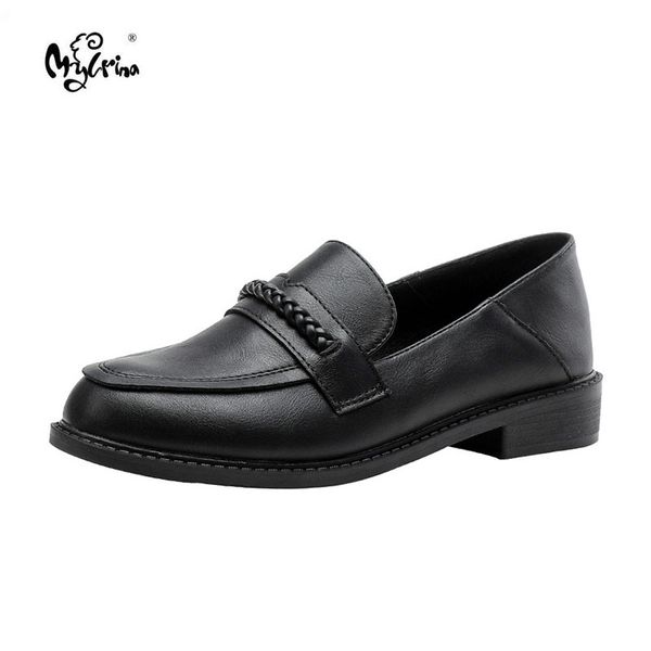 women genuine leather oxfords fashion round toe slip on flat oxford shoes for women vintage cow leather england oxfords, Black
women genuine leather oxfords fashion round toe slip on flat oxford shoes for women vintage cow leather england oxfords, Black