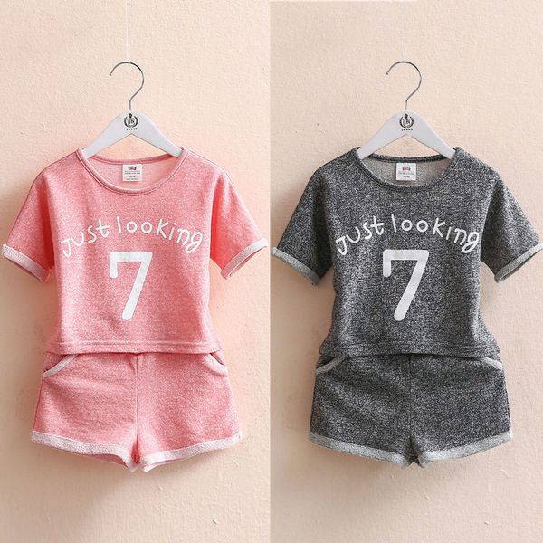 girls clothing set 2018 summer 2 3 4 5 6 7 8 9 10 years old kids girl number letter print short sleeve t shirt+shorts sports set y190518, White
girls clothing set 2018 summer 2 3 4 5 6 7 8 9 10 years old kids girl number letter print short sleeve t shirt+shorts sports set y190518, White