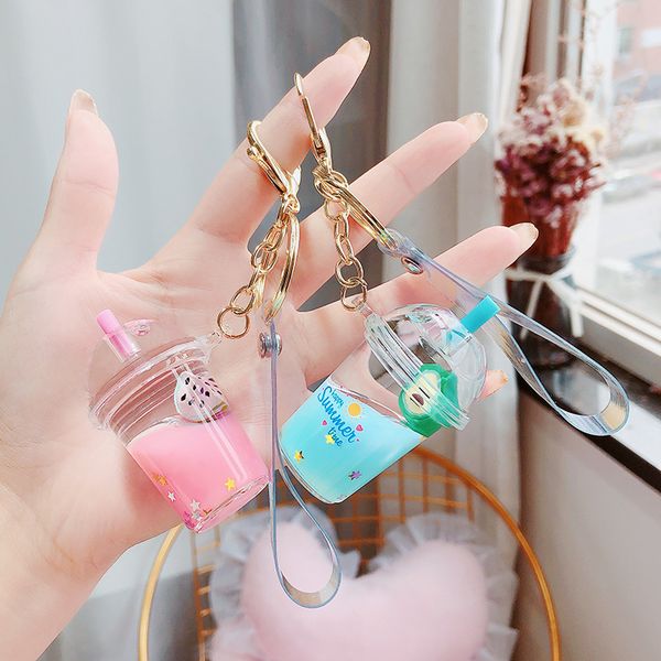 creative softdrink key chain quicksand keychain liquid floating bottle fruit keyring backpack pendant keyfob for women k105, Silver
creative softdrink key chain quicksand keychain liquid floating bottle fruit keyring backpack pendant keyfob for women k105, Silver
