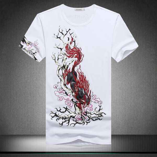 chinese new style summer mens short sleeve t shirt fashion printing mens t shirt slim fit casual cotton tee 5xl, White;black
chinese new style summer mens short sleeve t shirt fashion printing mens t shirt slim fit casual cotton tee 5xl, White;black