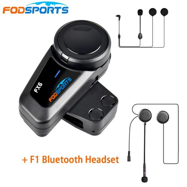 1pc fodsports fx6 motorcycle intercom 6 riders 800m wireless bluetooth moto helmet headset fm radio +f1 headset for passengers
1pc fodsports fx6 motorcycle intercom 6 riders 800m wireless bluetooth moto helmet headset fm radio +f1 headset for passengers