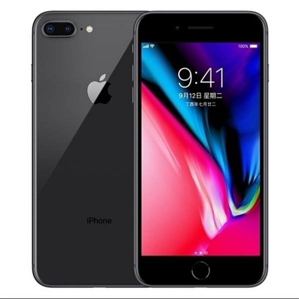 

refurbished original apple iphone 8 plus 5.5 inch fingerprint ios a11 hexa core 3gb ram 64 256gb rom dual 12mp unlocked 4g lte phone 1pcs