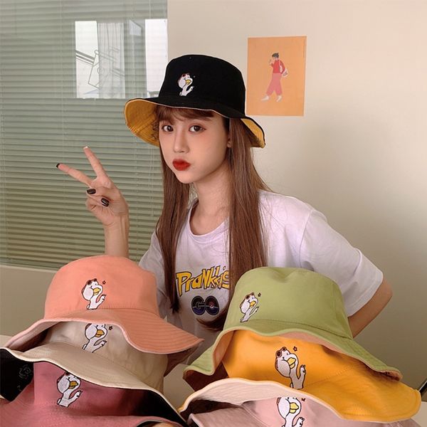 cute japanese girl soft sister double-sided wearing duck fisherman hat student summer casual wild cartoon basin hat
cute japanese girl soft sister double-sided wearing duck fisherman hat student summer casual wild cartoon basin hat