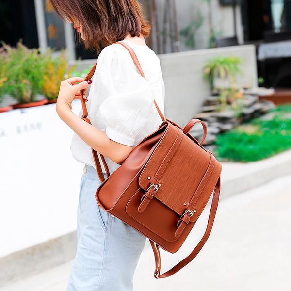 ocardian fashion women's outdoor simple leather backpack shell zipper solid color student preppy style backpack mochilas jul11
ocardian fashion women's outdoor simple leather backpack shell zipper solid color student preppy style backpack mochilas jul11