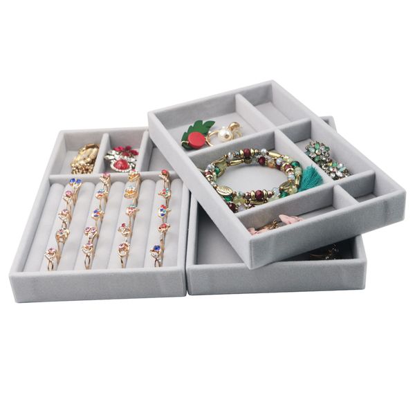 gray velvet suede ring earring organizer ear studs jewelry display display stand stylish jewelry box case cover box, Black;white
gray velvet suede ring earring organizer ear studs jewelry display display stand stylish jewelry box case cover box, Black;white