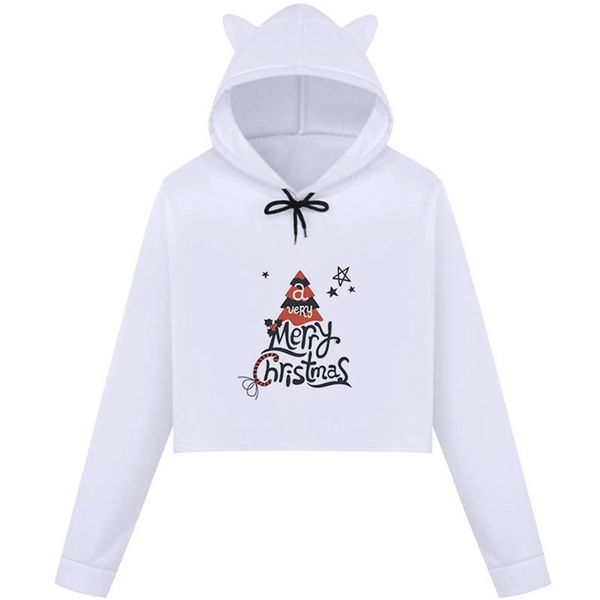women christmas hoodies crop merry christmas print long sleeve ladies hooded pullover winter girl cat ear sweatshirts cloth, Black
women christmas hoodies crop merry christmas print long sleeve ladies hooded pullover winter girl cat ear sweatshirts cloth, Black