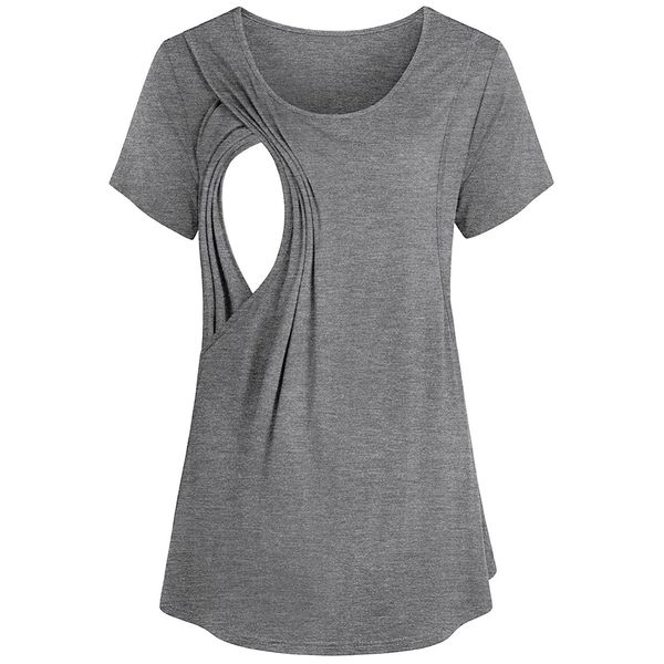 ARLONEET Women Maternity short sleeve nursing T-shirt blouse pregnant Nursing Baby solid large size Breastfeeding Tops J0605
ARLONEET Women Maternity short sleeve nursing T-shirt blouse pregnant Nursing Baby solid large size Breastfeeding Tops J0605