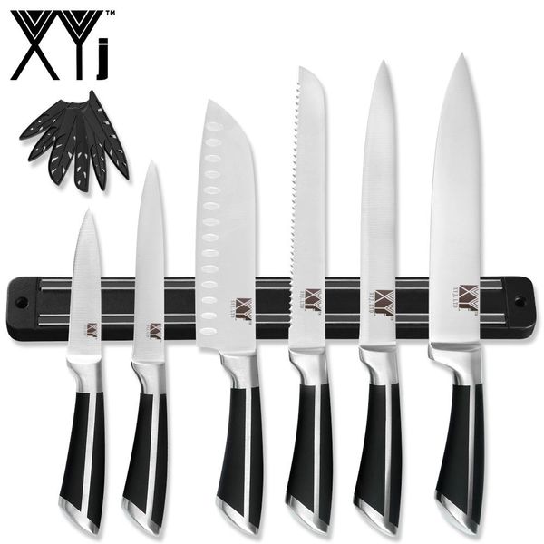xyj 7pcs cooking kitchen knives set magnetic knife holder 8 ''chef slicing bread 7 ''santoku 5 ''utility 3 .5
xyj 7pcs cooking kitchen knives set magnetic knife holder 8 ''chef slicing bread 7 ''santoku 5 ''utility 3 .5