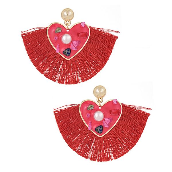 zhini 2019 new fame style tassel earrings for women hangmade earrings fan-shaped drop earring heart statement jewelry, Silver
zhini 2019 new fame style tassel earrings for women hangmade earrings fan-shaped drop earring heart statement jewelry, Silver