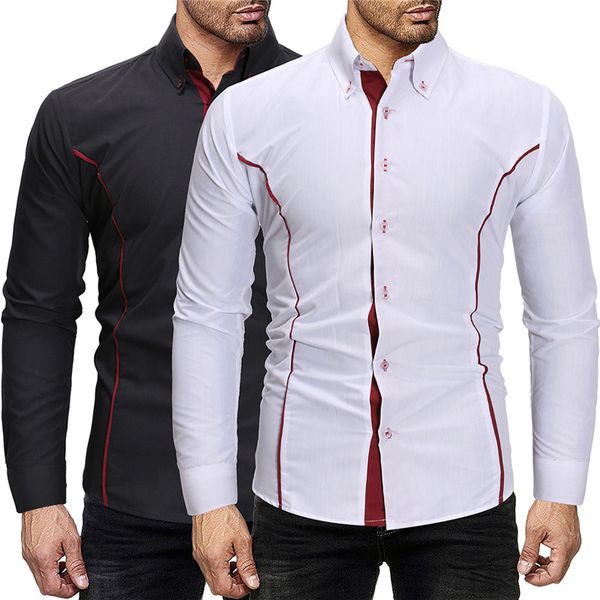 men's casual shirts hulooxuji men fashion contrast color patchwork shirt four season long sleeve slim fit luxury soft, White;black
men's casual shirts hulooxuji men fashion contrast color patchwork shirt four season long sleeve slim fit luxury soft, White;black