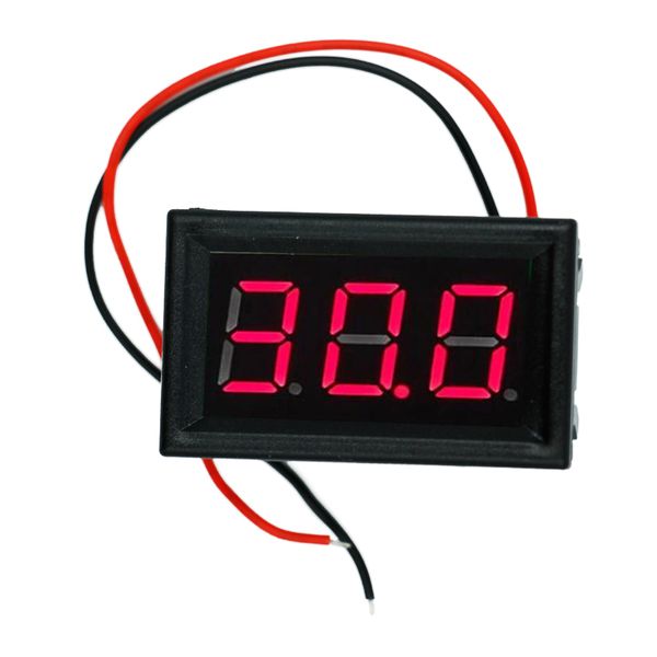 0.56 inch dc 3-30v 3 bits display voltmeter car motor red led panel adjustable volt voltage meter with two wires
0.56 inch dc 3-30v 3 bits display voltmeter car motor red led panel adjustable volt voltage meter with two wires