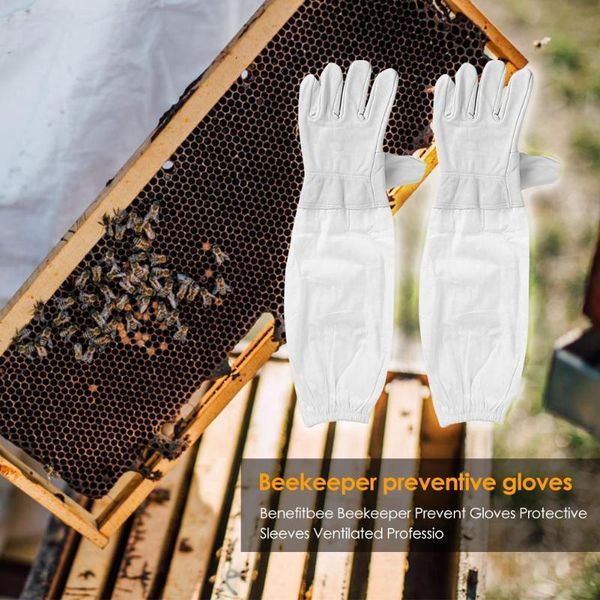 1 pair beekeeper gloves cotton leather apiculture anti bee protective sleeves beekeeper prevent gloves beekeeping equipment
1 pair beekeeper gloves cotton leather apiculture anti bee protective sleeves beekeeper prevent gloves beekeeping equipment