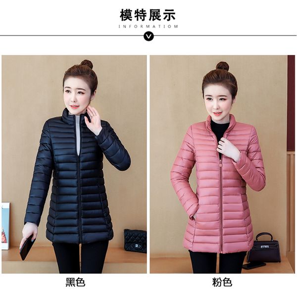 women's down & parkas lightweight cotton coat female 2021 winter jacket warm long section slim temperament, Black
women's down & parkas lightweight cotton coat female 2021 winter jacket warm long section slim temperament, Black