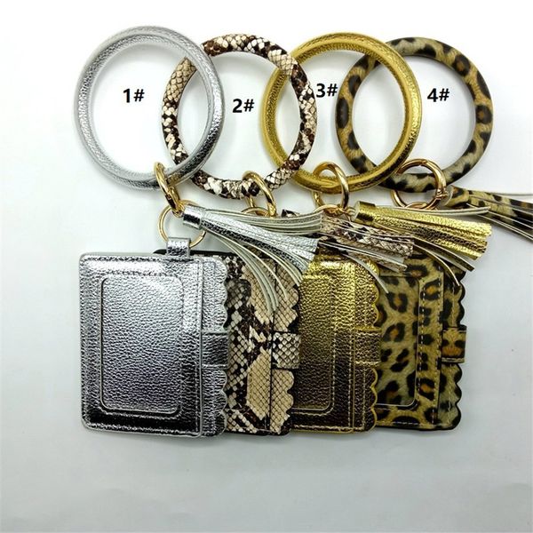 women leopard tassels bracelet keys ring with card holder pu leather warp keychain bangle wristlet bracelets wristband keychain purse e21805, White
women leopard tassels bracelet keys ring with card holder pu leather warp keychain bangle wristlet bracelets wristband keychain purse e21805, White
