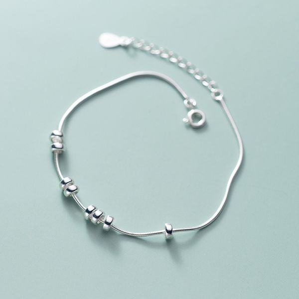 925 sterling silver korean fashion minimalist beaded round ring bracelet for women girls teens gift jewelry, Golden;silver
925 sterling silver korean fashion minimalist beaded round ring bracelet for women girls teens gift jewelry, Golden;silver