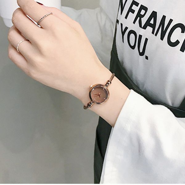 

luxury women starry sky bracelet watches fashion shine diamond small dial ladies bangle quartz wristwatches female montre femme, Slivery;brown