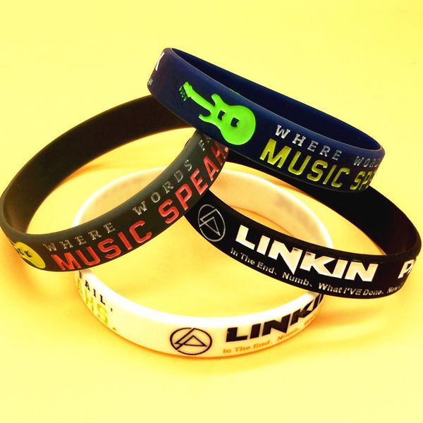 1pc new design linkin park star music musician sport motivational silicone wristband bracelets for craft gifts, Golden;silver
1pc new design linkin park star music musician sport motivational silicone wristband bracelets for craft gifts, Golden;silver