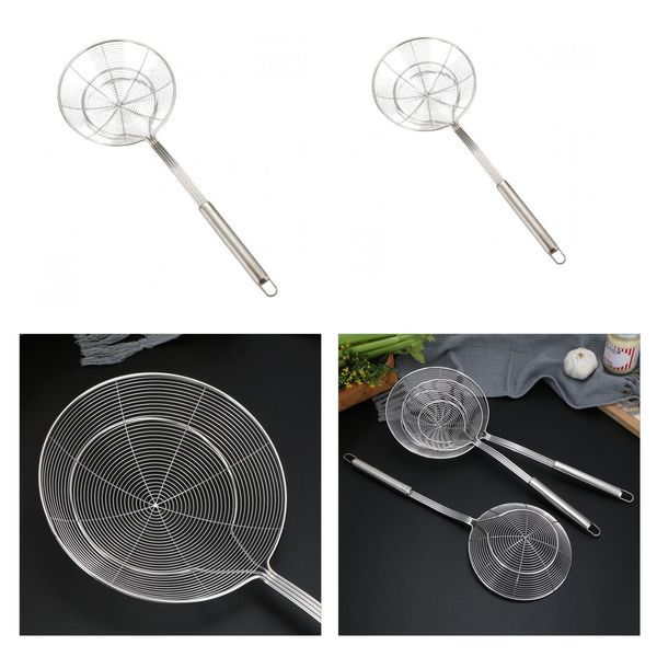 2pcs kitchen stainless steel mesh skimmer strainer chips frying scoop 14cm/16cm
2pcs kitchen stainless steel mesh skimmer strainer chips frying scoop 14cm/16cm