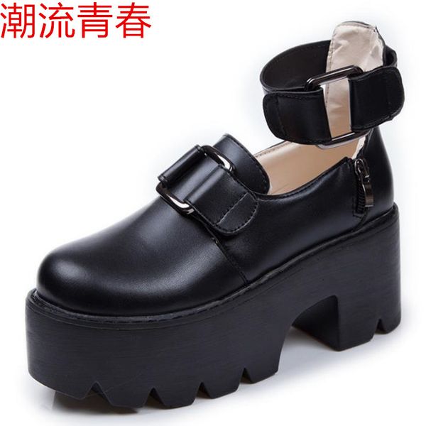 womens gothic shoes straps side buckle shoes strap high chunky heels platform punk creepers comfortable female buckle shoe, Black
womens gothic shoes straps side buckle shoes strap high chunky heels platform punk creepers comfortable female buckle shoe, Black