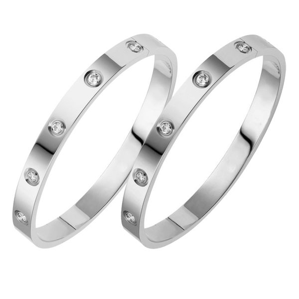 oval screw love bangles crystal bracelets for women men lovers' titanium steel couple bracelet femme pulseira feminina wholesale, Black
oval screw love bangles crystal bracelets for women men lovers' titanium steel couple bracelet femme pulseira feminina wholesale, Black