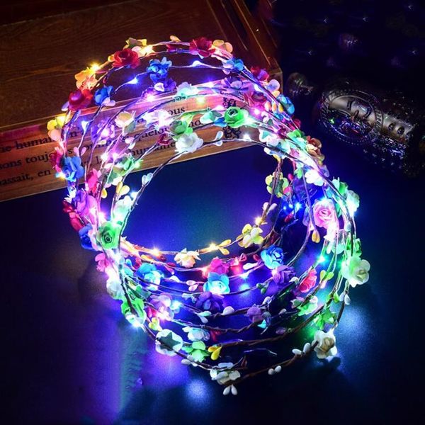 flashing led artificial light party hair garland luminous wreath wedding flower gifts child 7 color jewelry wy461q, Red;brown
flashing led artificial light party hair garland luminous wreath wedding flower gifts child 7 color jewelry wy461q, Red;brown