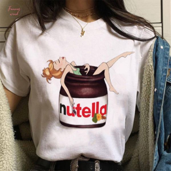 new letter summer women t shirt nutella tshirt cartoon print t shirt harajuku tshirt funny tee summer cute ladies shirts, White
new letter summer women t shirt nutella tshirt cartoon print t shirt harajuku tshirt funny tee summer cute ladies shirts, White