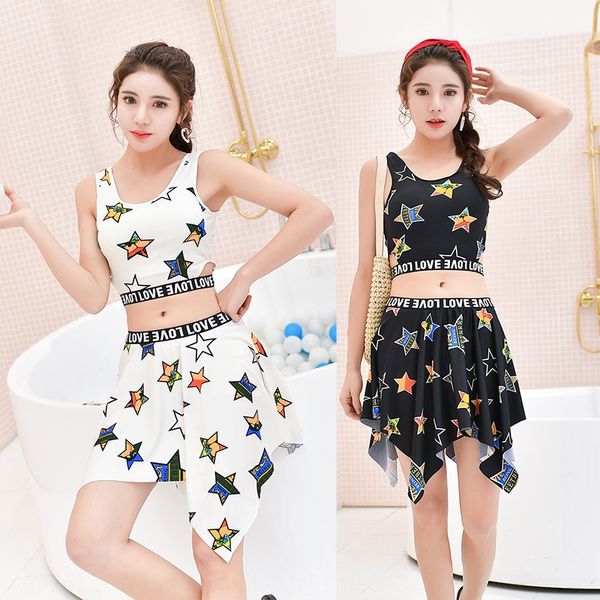 csfcn women's five-star printed split swimming slim irregular skirt boxer women's five-star printed split swimming slim irregular, White;black
csfcn women's five-star printed split swimming slim irregular skirt boxer women's five-star printed split swimming slim irregular, White;black