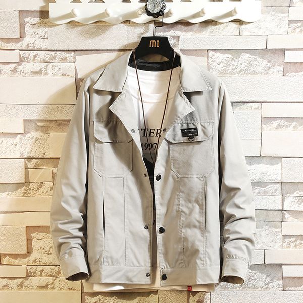 hcxy 2020 new spring mens tooling jackets and coats solid color fashion jacket for men trend wild jacket male, Black;brown
hcxy 2020 new spring mens tooling jackets and coats solid color fashion jacket for men trend wild jacket male, Black;brown