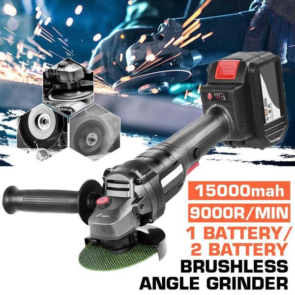 328tv 15000mah cordless polishing grinder brushless electric angle grinder rechargeable power tool for metal stone wood cutting
328tv 15000mah cordless polishing grinder brushless electric angle grinder rechargeable power tool for metal stone wood cutting