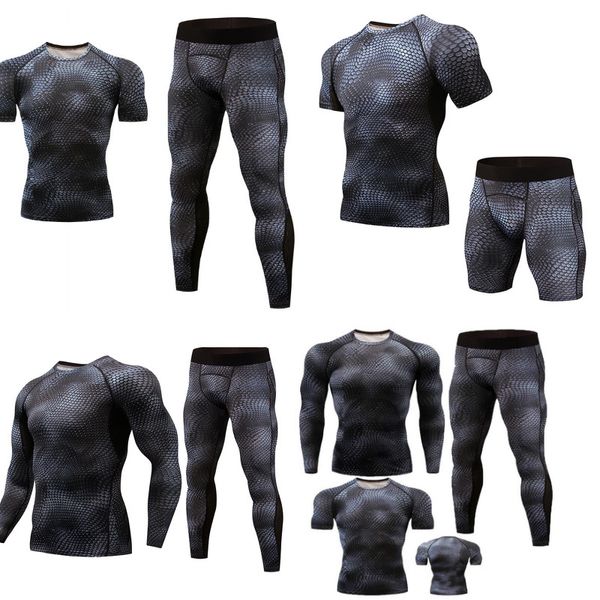 men compression running fitness training tracksuit t shirt+leggings sports suit rashgard kit gym joggers sportswear, Black;blue
men compression running fitness training tracksuit t shirt+leggings sports suit rashgard kit gym joggers sportswear, Black;blue