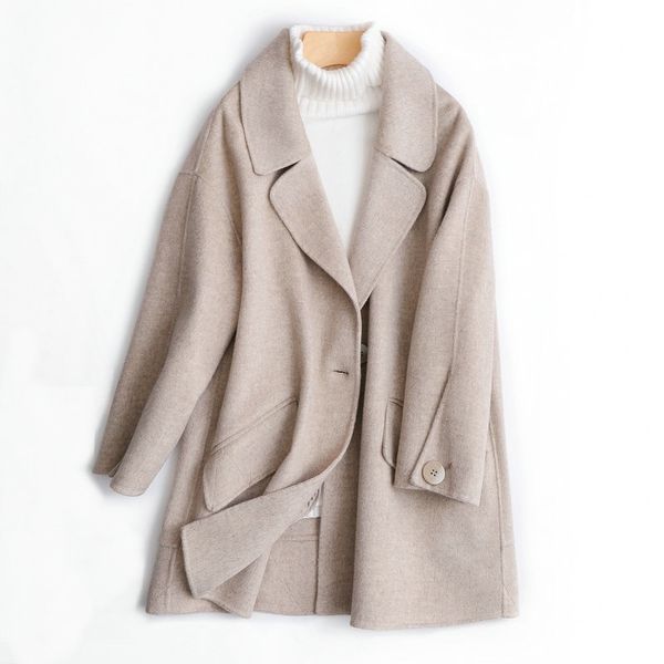 women winter elegant short cashmere overcoat wool coat loose long sleeve double breasted parka oversized 2020new handmade double, Black
women winter elegant short cashmere overcoat wool coat loose long sleeve double breasted parka oversized 2020new handmade double, Black