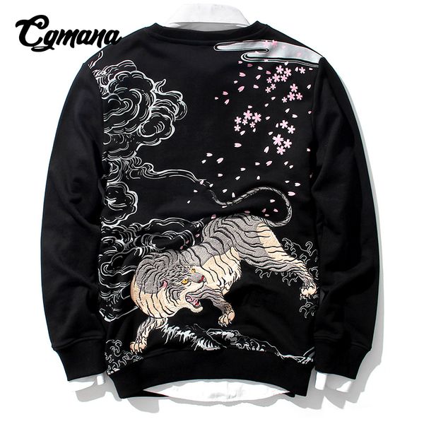 men's sweatshirt 2018 sweatshirt men hoodie embroidery animal "chinese tiger" japanese style mens hoodies hip hop 4xl, Black
men's sweatshirt 2018 sweatshirt men hoodie embroidery animal "chinese tiger" japanese style mens hoodies hip hop 4xl, Black