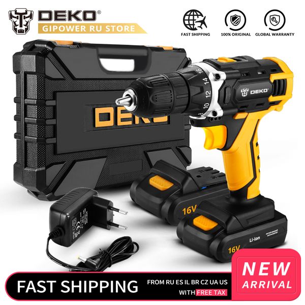 deko new loner 16v dc cordless drill with lithium ion battery pack home diy electric screwdriver led mini wireless power driver
deko new loner 16v dc cordless drill with lithium ion battery pack home diy electric screwdriver led mini wireless power driver