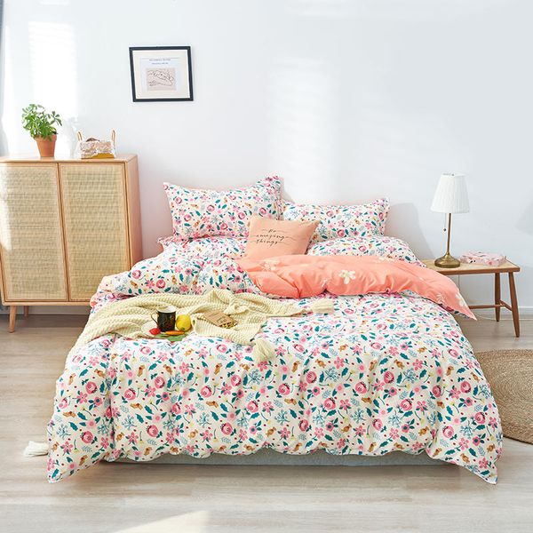 little flower bed cover sets pink color duvet cover bed sheet for little girls full size bedding set /king size linens
little flower bed cover sets pink color duvet cover bed sheet for little girls full size bedding set /king size linens