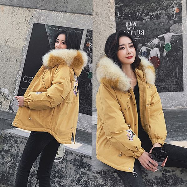 buy big collar parker down cotton coat for women 2019 new style short rope pull warm fashion korean version overcoat, Black
buy big collar parker down cotton coat for women 2019 new style short rope pull warm fashion korean version overcoat, Black