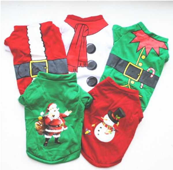 christmas dog costumes dog t shirt xmas pet santa claus snowman pattern clothes spring summer puppy teddy shirts
christmas dog costumes dog t shirt xmas pet santa claus snowman pattern clothes spring summer puppy teddy shirts