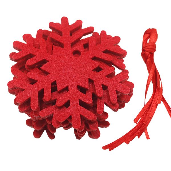 10pcs felt snowflake pendants christmastree ornaments window home decoration red
10pcs felt snowflake pendants christmastree ornaments window home decoration red