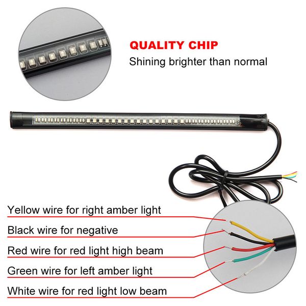 4*universal led motorcycle strip light brake tail turn signal license plate lamp motorcycle accessories
4*universal led motorcycle strip light brake tail turn signal license plate lamp motorcycle accessories