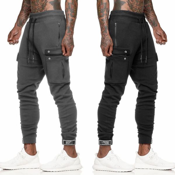 running pants joggers sweatpants men cargo cotton gym fitness workout sports trousers autumn winter male training cyf122, Black;blue
running pants joggers sweatpants men cargo cotton gym fitness workout sports trousers autumn winter male training cyf122, Black;blue