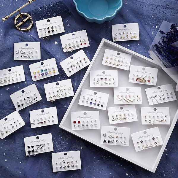 tangdoge 6 pairs/sets earrings for women heart plant animal star shape metal crystal stone small earing for female girl 11166, Golden;silver
tangdoge 6 pairs/sets earrings for women heart plant animal star shape metal crystal stone small earing for female girl 11166, Golden;silver