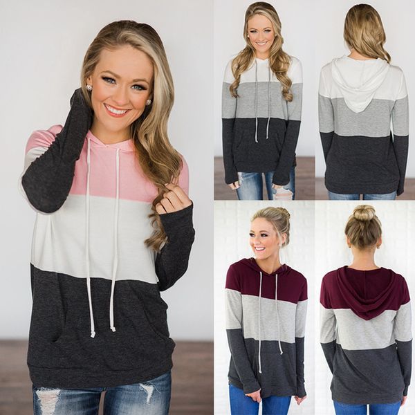 Женщины Лоскутная Толстовки Топы С Длинным Рукавом Drawstring Пуловеры Толстовка и пи
Женщины Лоскутная Толстовки Топы С Длинным Рукавом Drawstring Пуловеры Толстовка и пи