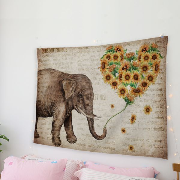 sunflowers elephants heart animals vintage old newspapers tapestry wall decor wall art home art for living room decoration
sunflowers elephants heart animals vintage old newspapers tapestry wall decor wall art home art for living room decoration