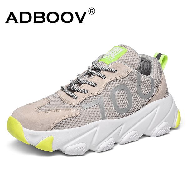 adboov new luminous sneakers women men leather + mesh summer chunky sneakers platform shoes ladies 700 reflective jogging shoes y200424, Black
adboov new luminous sneakers women men leather + mesh summer chunky sneakers platform shoes ladies 700 reflective jogging shoes y200424, Black