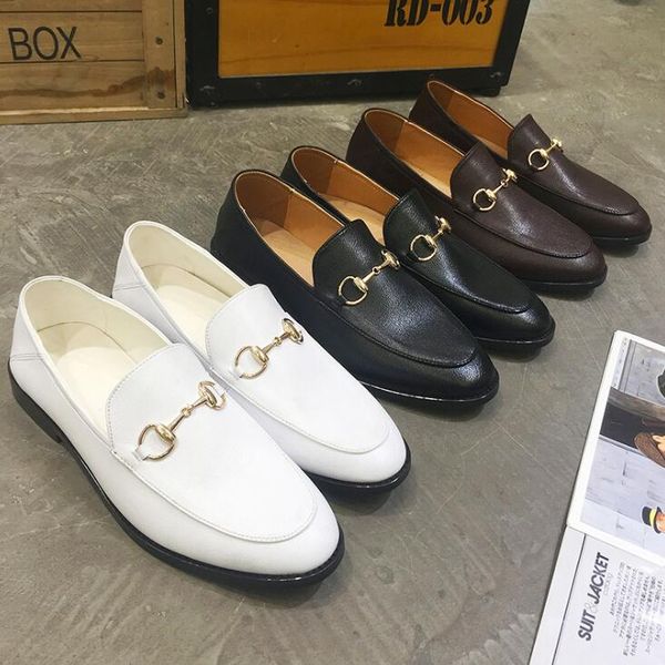 designner genuine leather men casual shoes flat british style loafers shoes tide night club shoes for men, Black
designner genuine leather men casual shoes flat british style loafers shoes tide night club shoes for men, Black