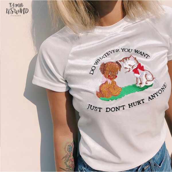 2020 women print letter lovely dog and cat embroidered velvet tee white velvet short sleeve t shirts round neck t shirt
2020 women print letter lovely dog and cat embroidered velvet tee white velvet short sleeve t shirts round neck t shirt