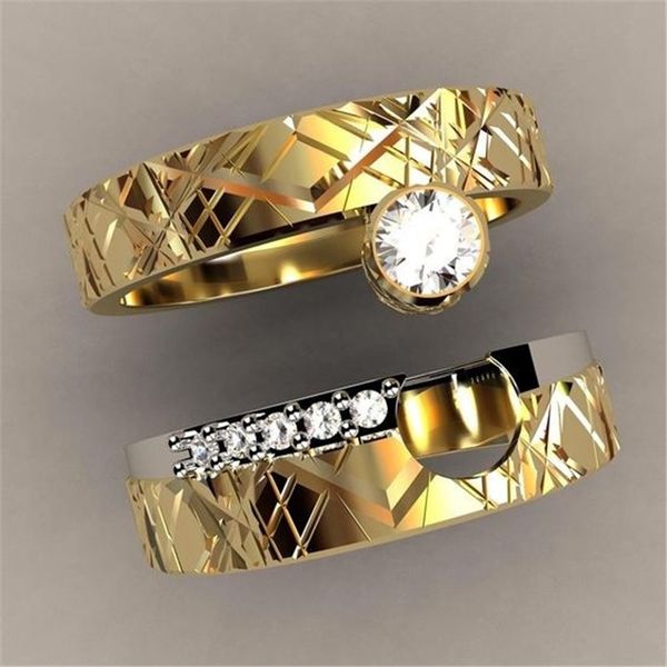 yowedding rings set shiny perfect round copper zircon ring women's party accessories gold color, Golden;silver
yowedding rings set shiny perfect round copper zircon ring women's party accessories gold color, Golden;silver
