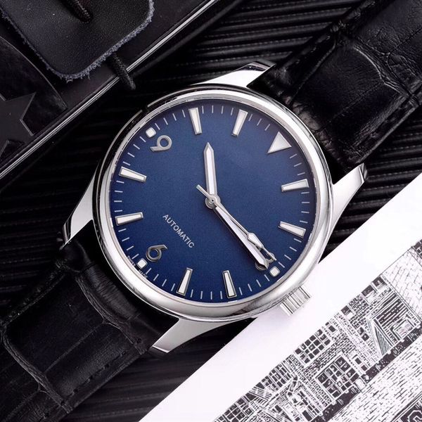 роскошные часы с автоматическим механическим механизмом с сапфировым стеклом и зеркалом итальянский кожаный ремешок auto date 40mm 9mm черны, Slivery;brown 
роскошные часы с автоматическим механическим механизмом с сапфировым стеклом и зеркалом итальянский кожаный ремешок auto date 40mm 9mm черны, Slivery;brown