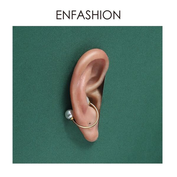enfashion pearl ear cuff clip on earrings for women gold color minimalist earcuff simple earings without piercing jewelry e1132, Silver
enfashion pearl ear cuff clip on earrings for women gold color minimalist earcuff simple earings without piercing jewelry e1132, Silver